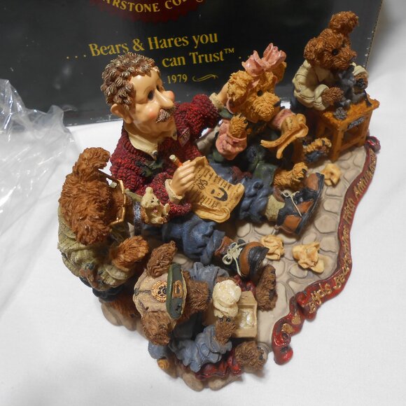 Vtg Boyd's Bears Work Is Love Made Visible 5th Ann. Bearstones Figurine NIB 🎁 - Picture 1 of 9